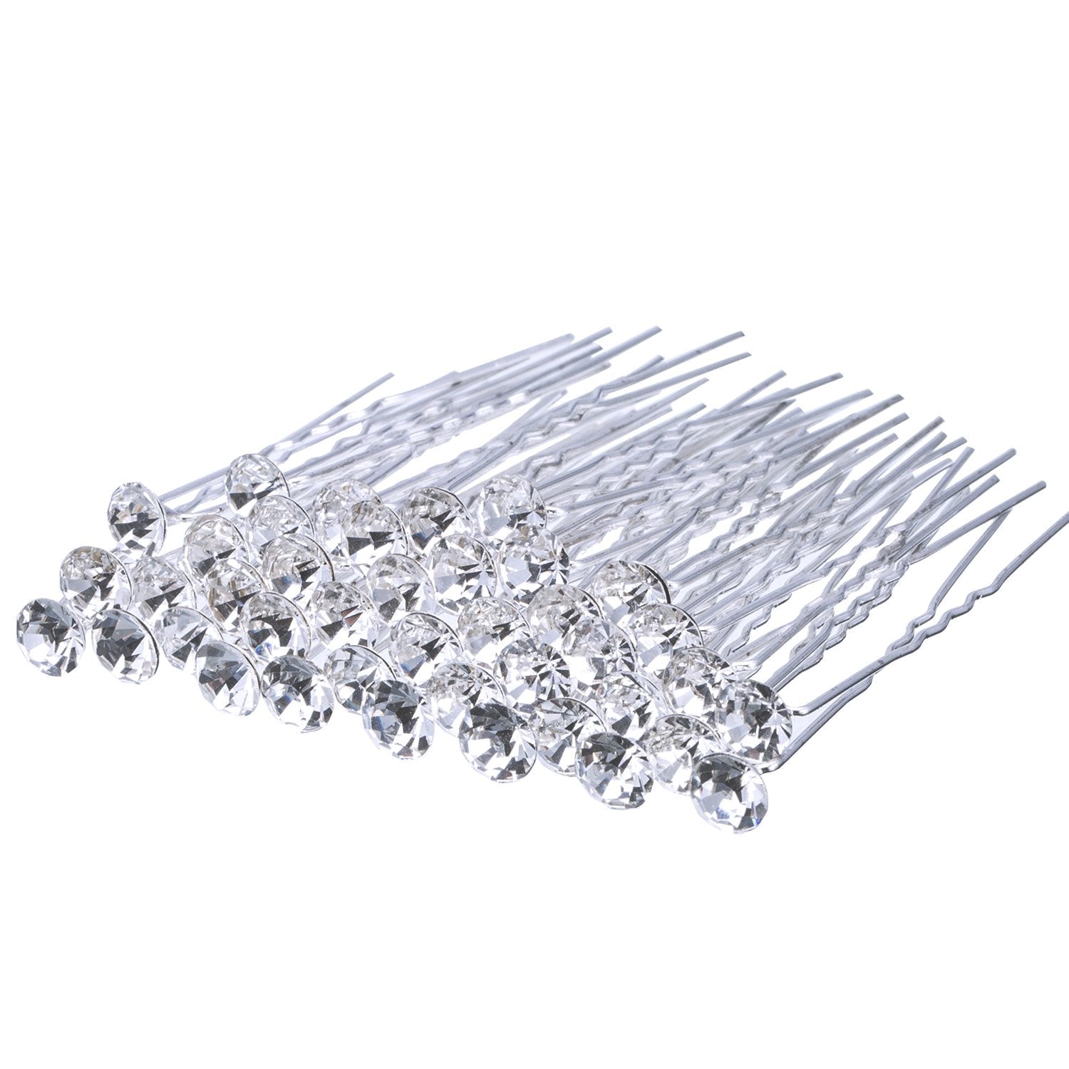 EBOOT bridal U-shaped rhinestone hair pin provides secure sparkle for weddings