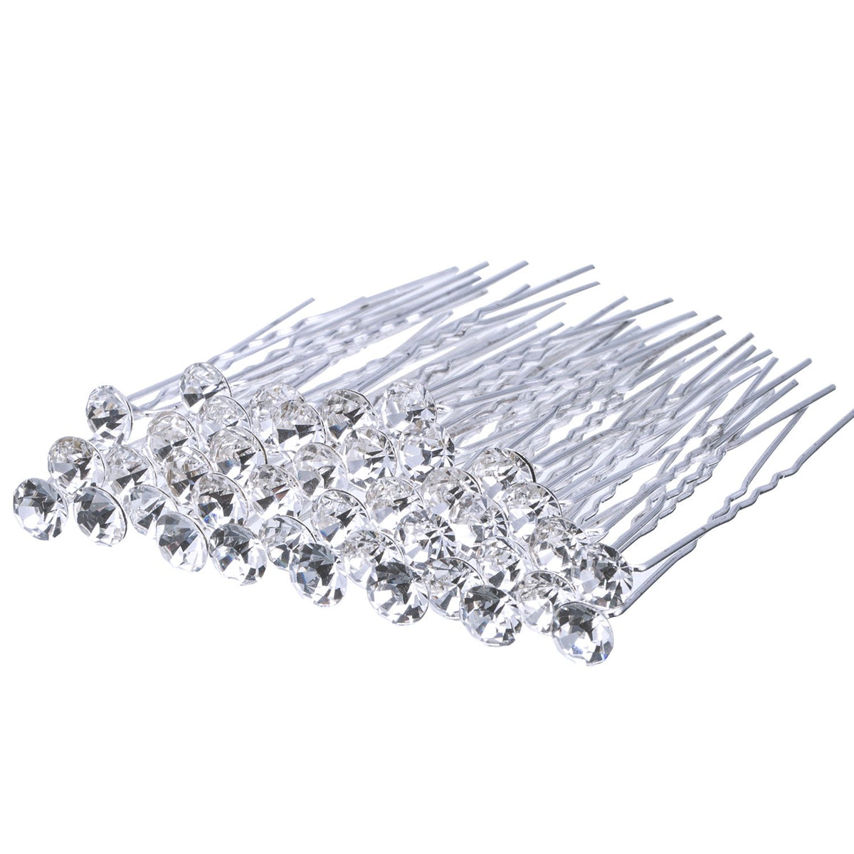 EBOOT bridal U-shaped rhinestone hair pin provides secure sparkle for weddings