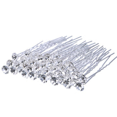 EBOOT bridal U-shaped rhinestone hair pin provides secure sparkle for weddings