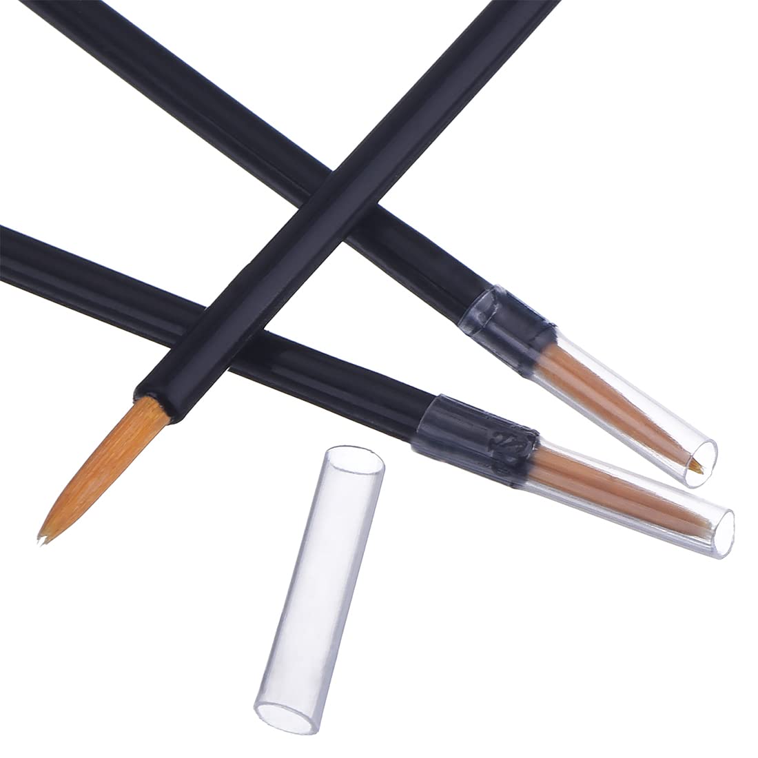 EBOOT brush sleeve protects tip and prevents accidents in your makeup bag