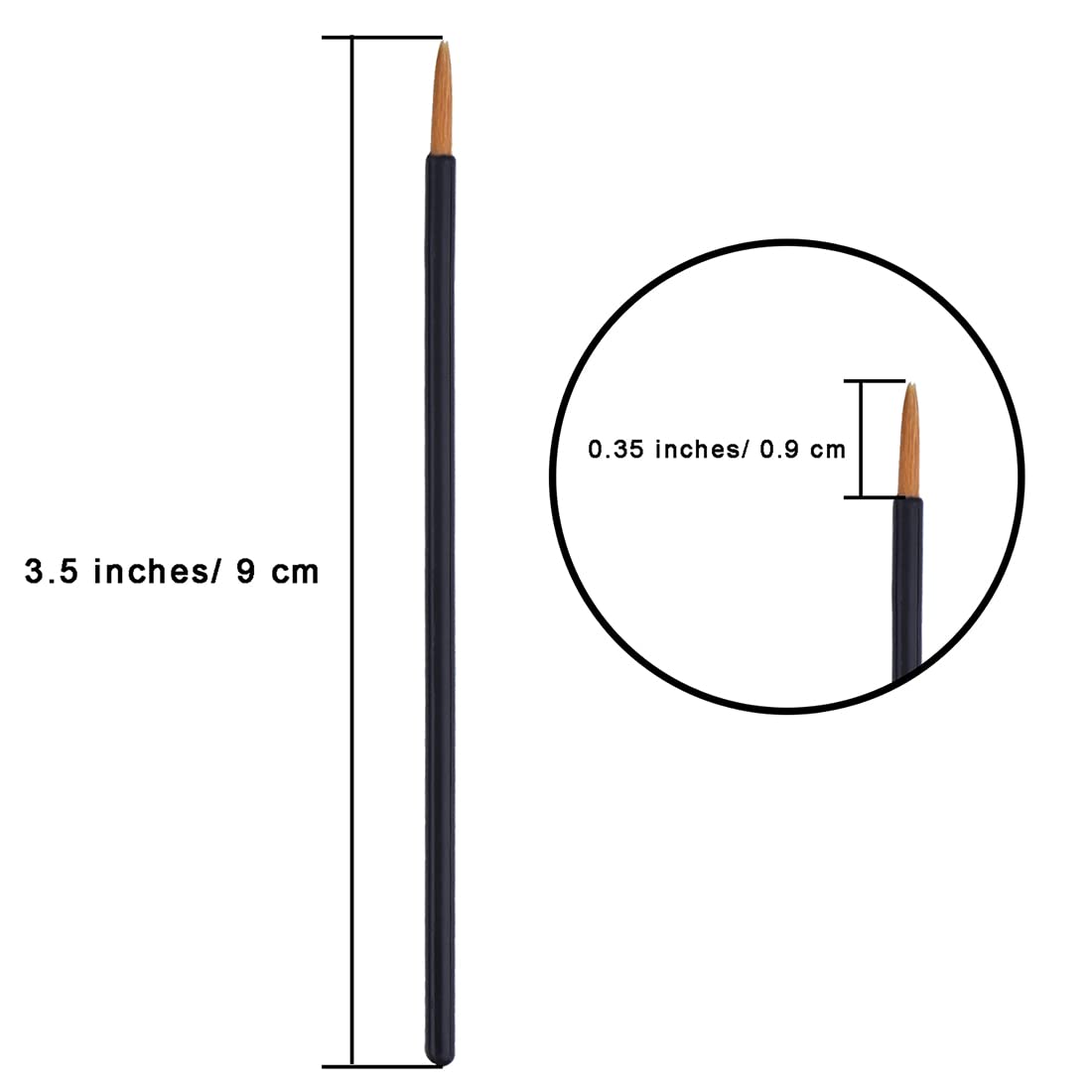 EBOOT precision brush tip enables clean, accurate eye line drawing