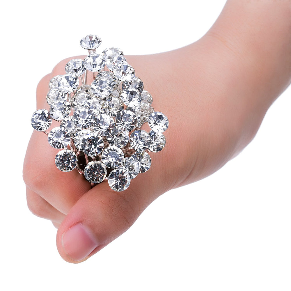 EBOOT rhinestone hair pin holds hair securely for updos and ceremonies
