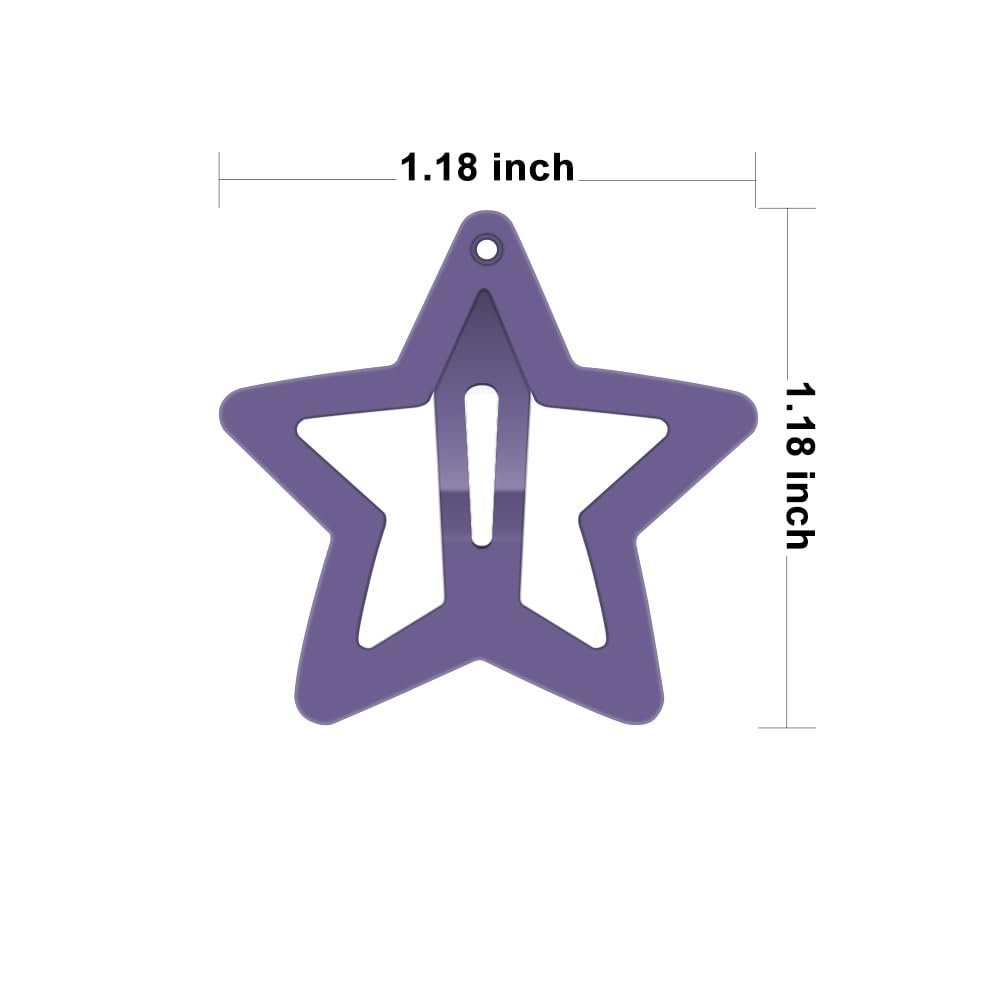 ECADY clip estrella metalico, colores vivos para combinar con outfits infantiles.