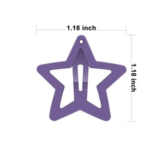 ECADY clip estrella metalico, colores vivos para combinar con outfits infantiles.