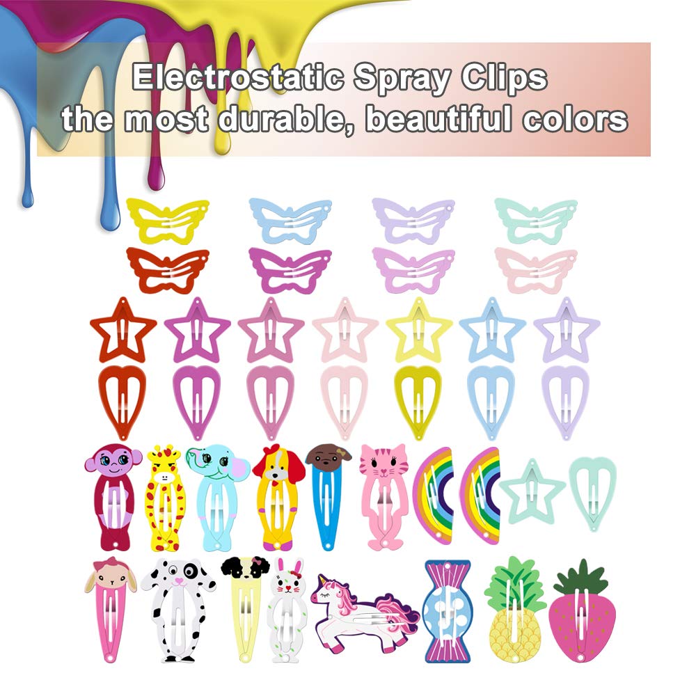 Pinzas ECADY con dibujos de animales para niñas activas