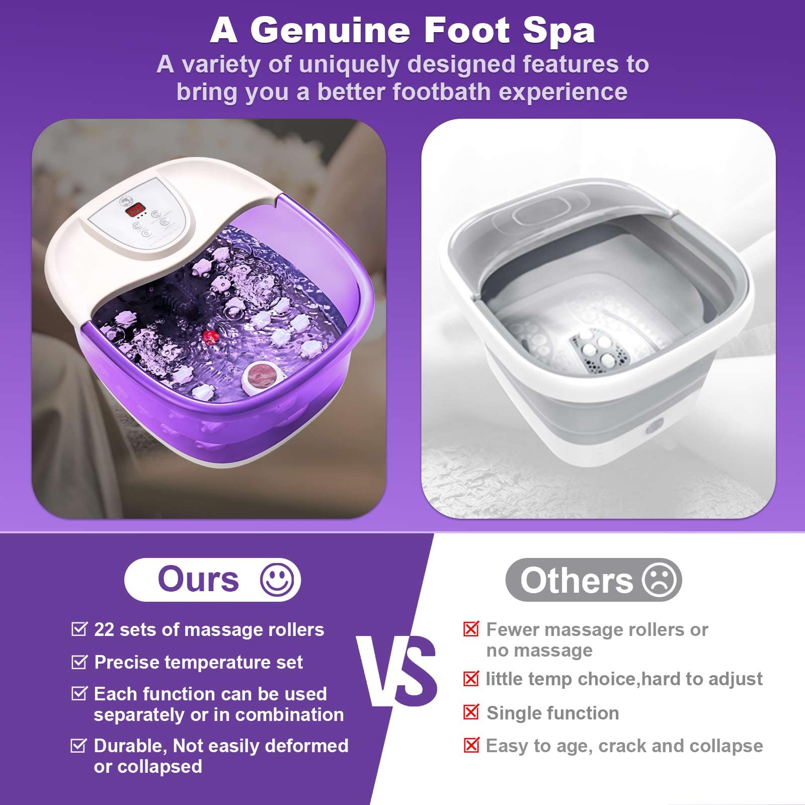 ECARBME 22 massage rollers for targeted foot relief