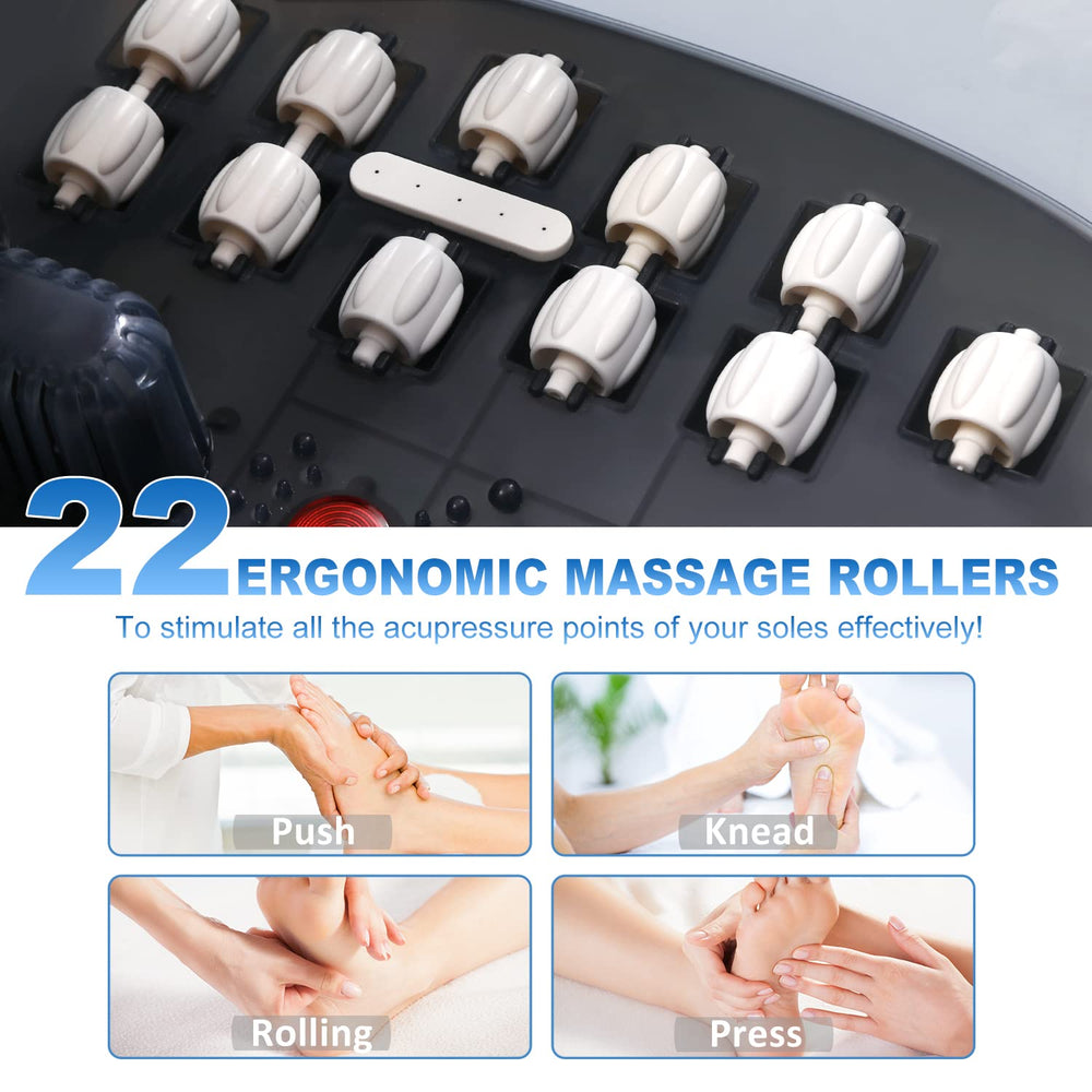 ECARBME foot spa black design fits modern bathrooms and routines.