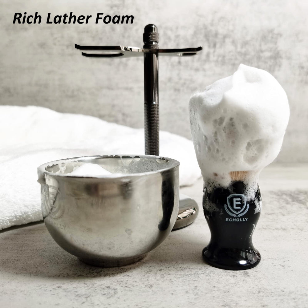 ECHOLLY no shedding bristles for mess-free grooming.