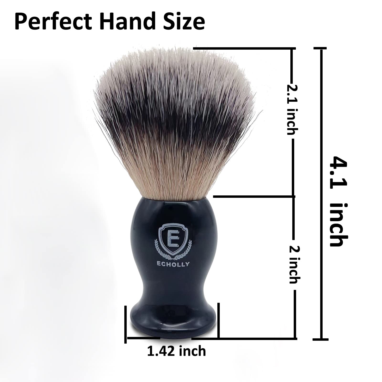 ECHOLLY brush creates rich, thick lather quickly for a smooth shave.