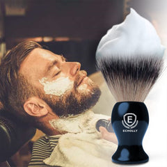 ECHOLLY smooth acrylic handle enhances grip during daily shaves.