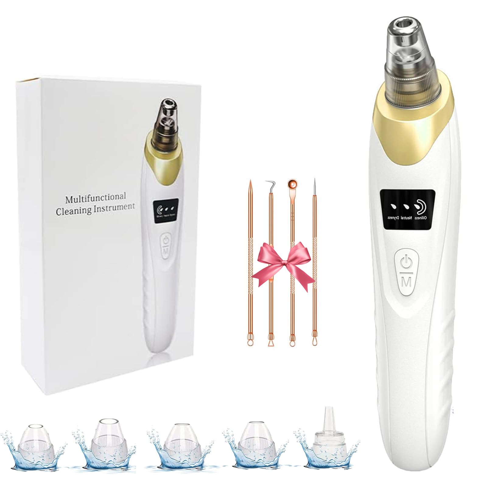 Echtur 2026 Pore Vacuum front view, compact daily-use design.