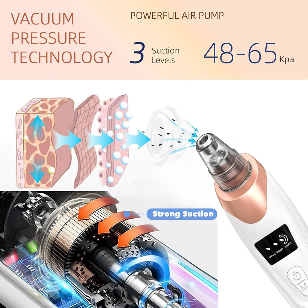 Echtur 2026 Pore Vacuum side angle highlighting ergonomic grip for easy handling