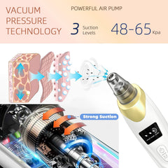 Echtur 2026 Pore Vacuum side view, portable and travel-friendly.