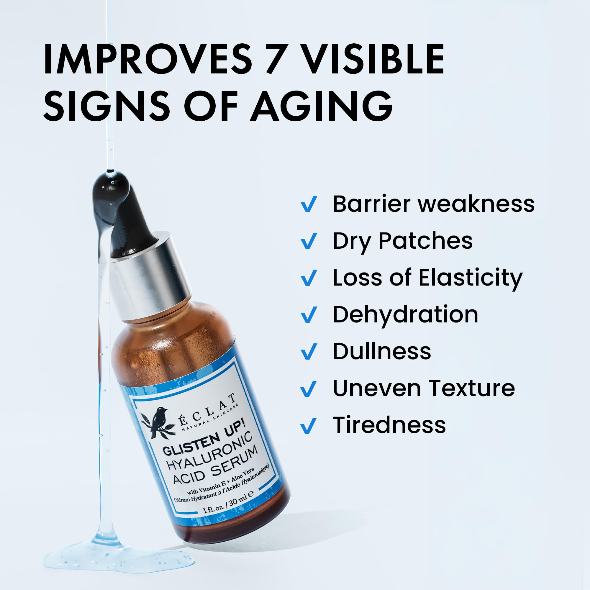 Eclat Skincare Suero Jojoba aceite rostro: nutricion suave para la piel