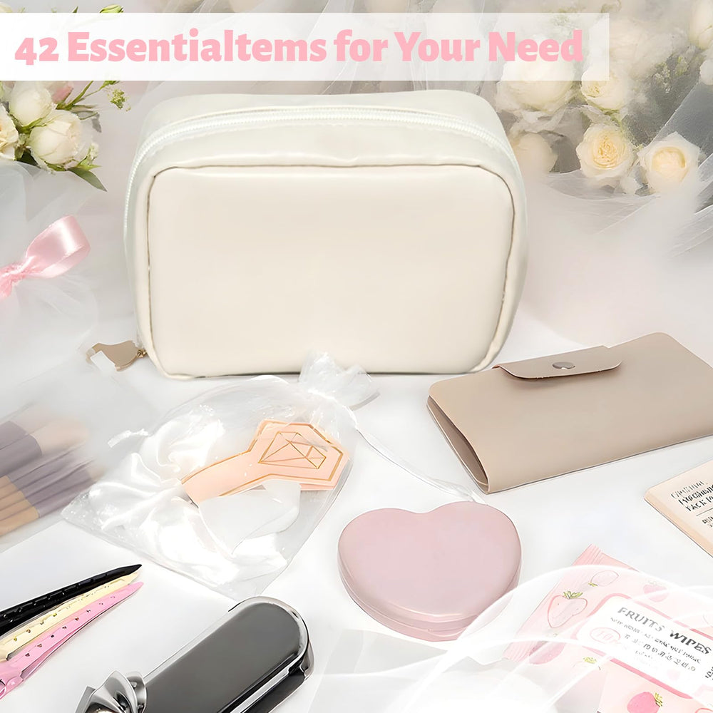 Bolso de maquillaje compacto Eclatbox para retoques discretos.