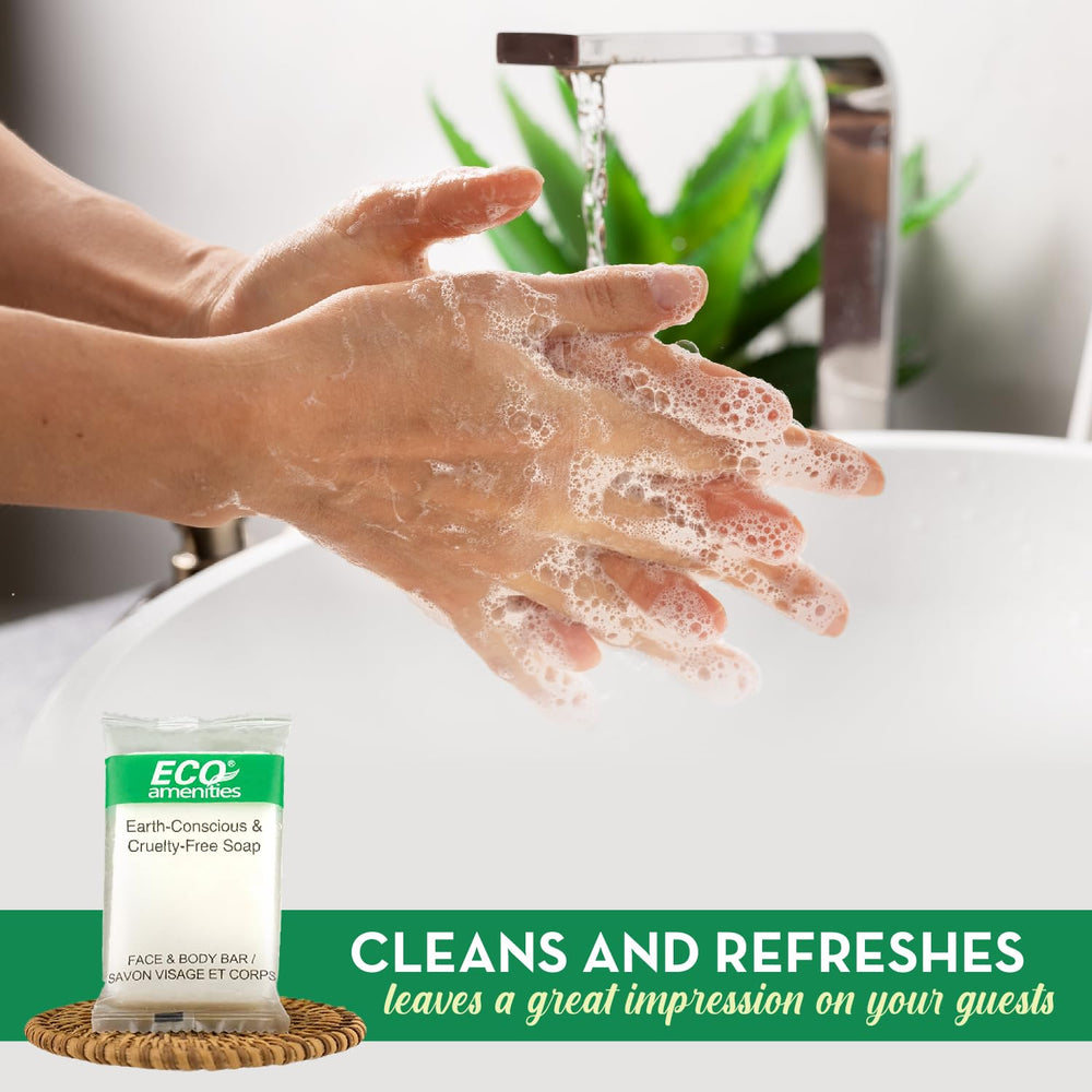 Eco Amenities cruelty-free soap with natural ingredients for gentle cleansing
