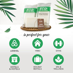 Eco Amenities mini 0.5 oz soap bar individually wrapped for guests