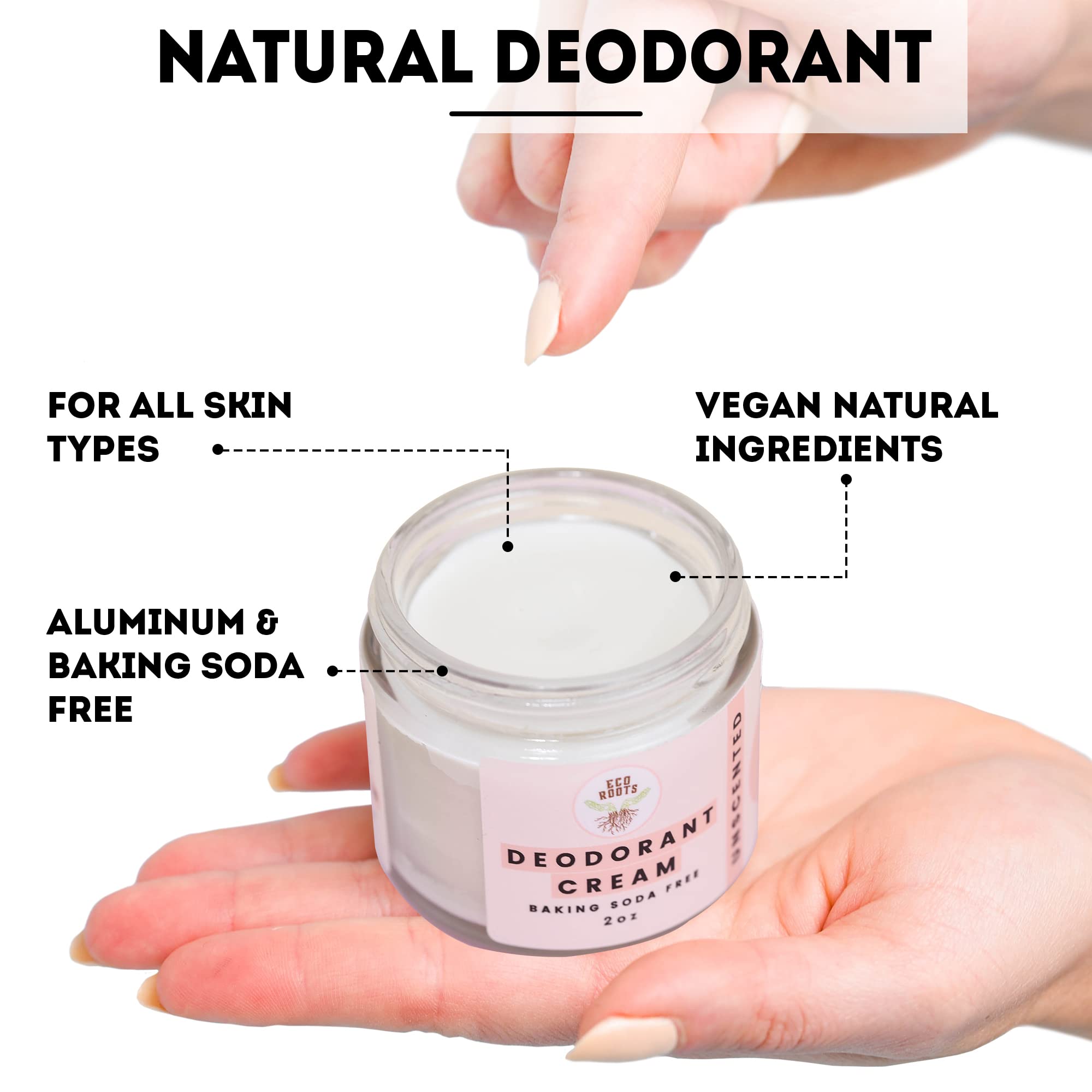 Aplicación diaria en piel: ECO ROOTS para cuerpo y zonas sensibles.