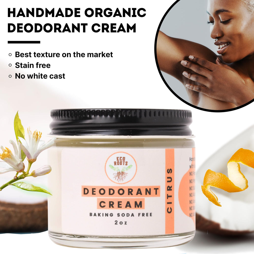 Envase cremoso ECO ROOTS para uso diario sin irritación.