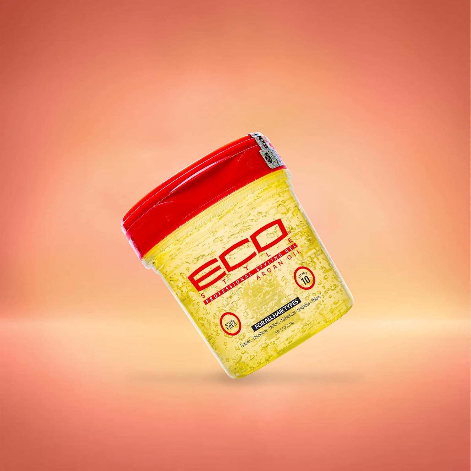 Eco Style styling gel provides smooth, shiny hair after application.