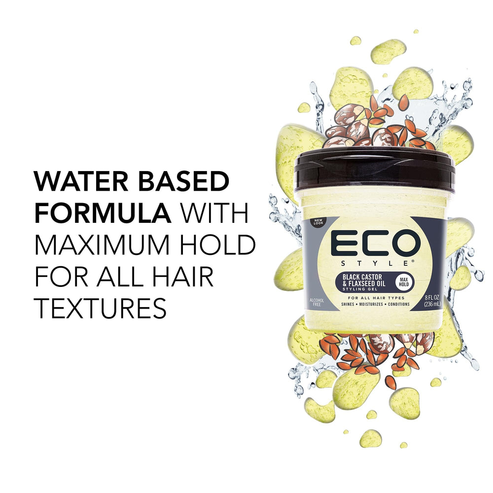 Eco Style gel tube being applied for easy, weightless hold.