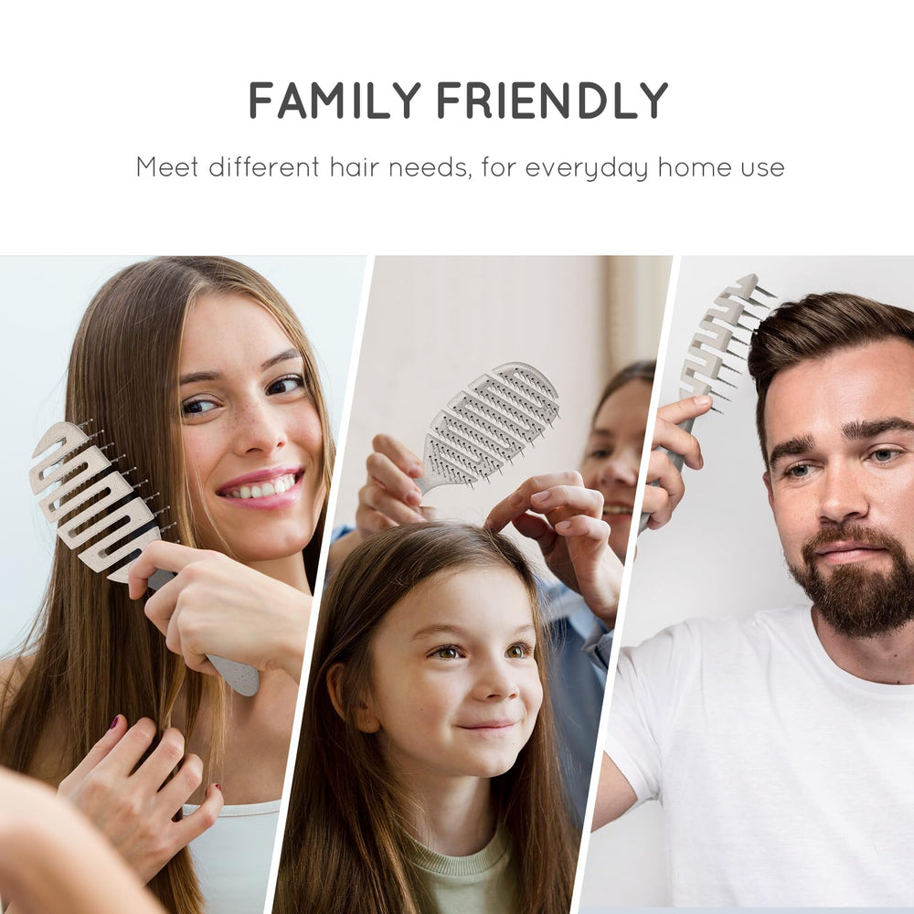 Ecoed Detangler child friendly bristles make mornings calmer