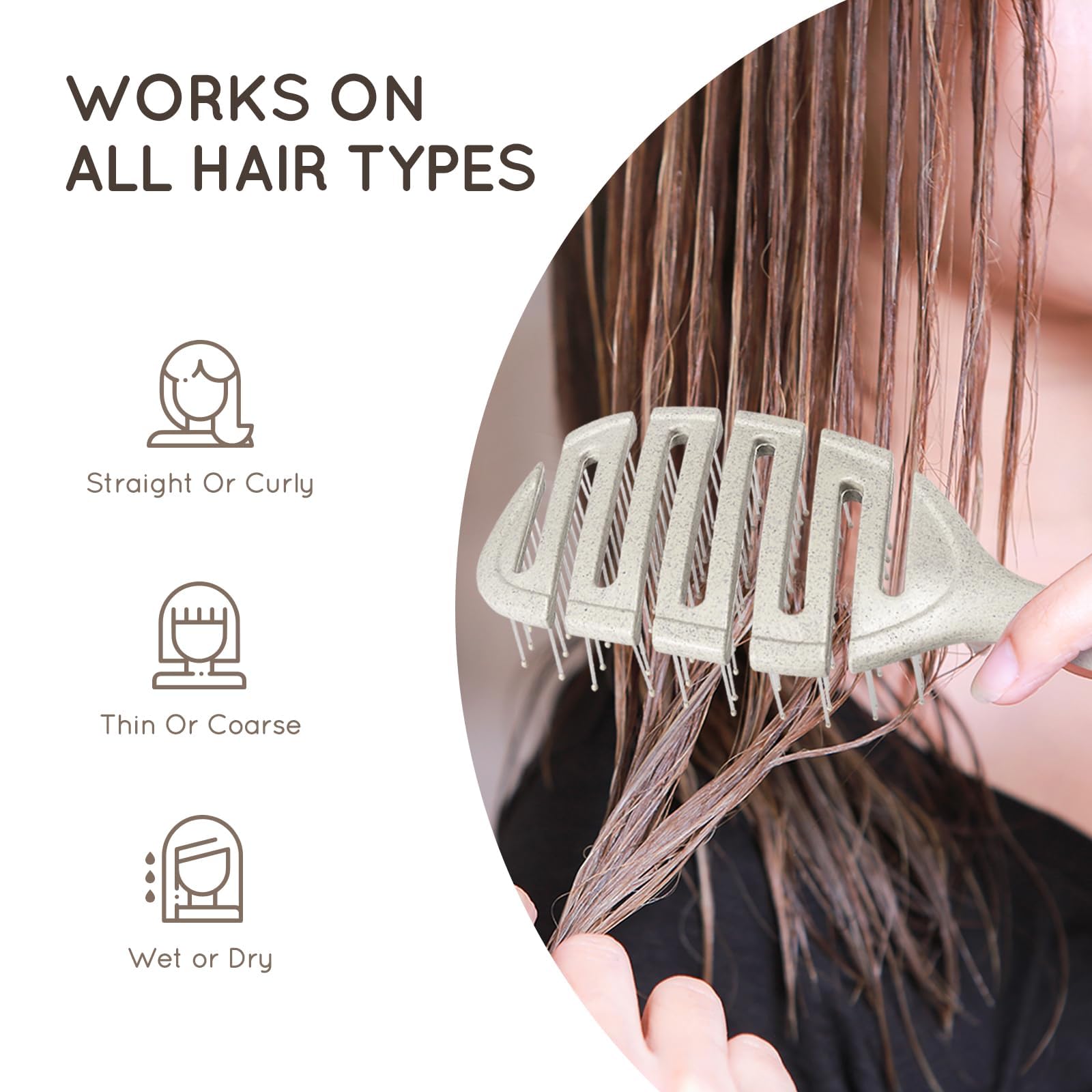 Ecoed Detangler detangles extensions and wigs safely