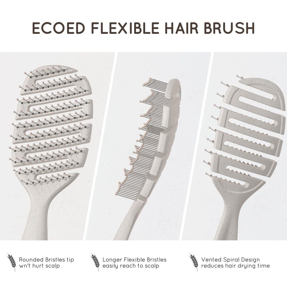 Ecoed Detangler for wet hair reduces pulling during detangling