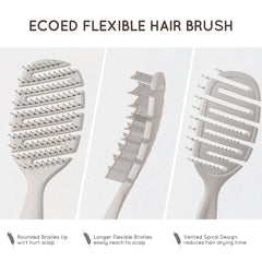 Ecoed Detangler for wet hair reduces pulling during detangling