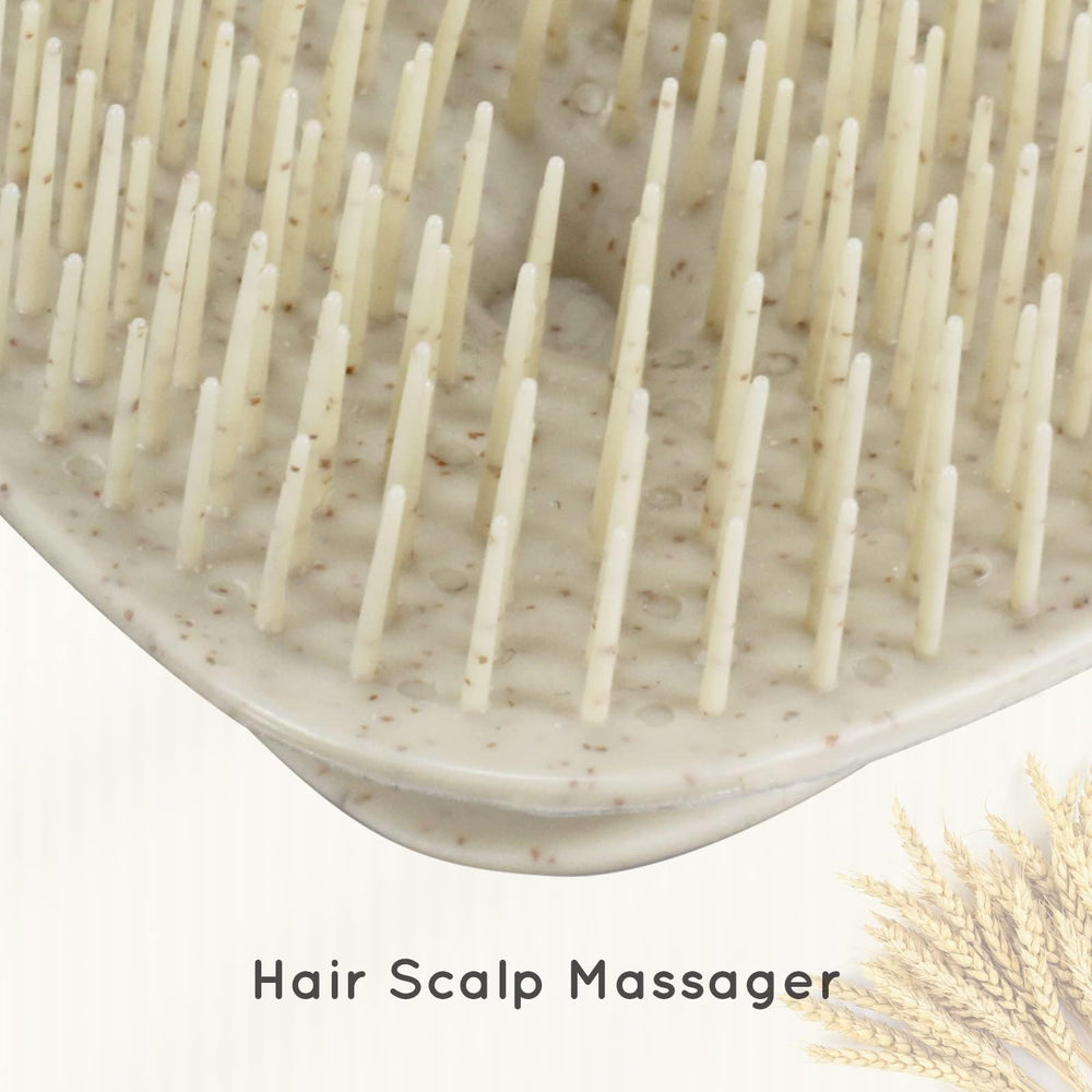 ecoed gentle-bristles for short and medium hair deliver careful scalp cleansing
