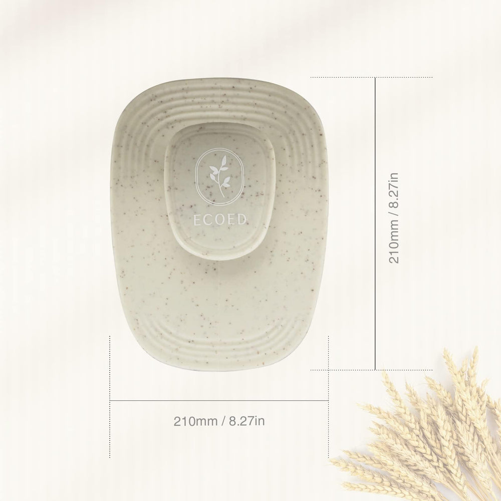 ecoed grey shampoo brush blends with any shower setup while detangling