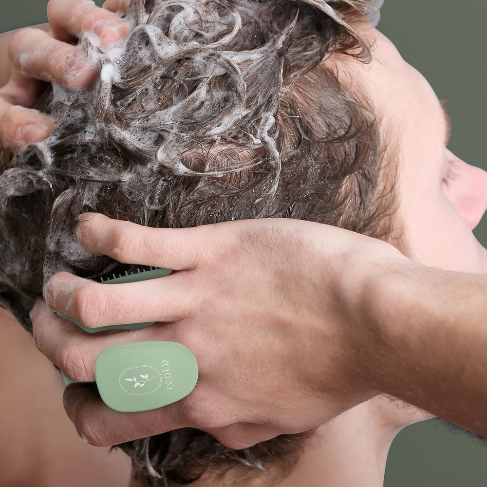 ecoed nail-protection brush green helps keep nails safe while washing