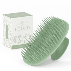 ecoed scalp massager brush green promotes gentle exfoliation for a healthier scalp