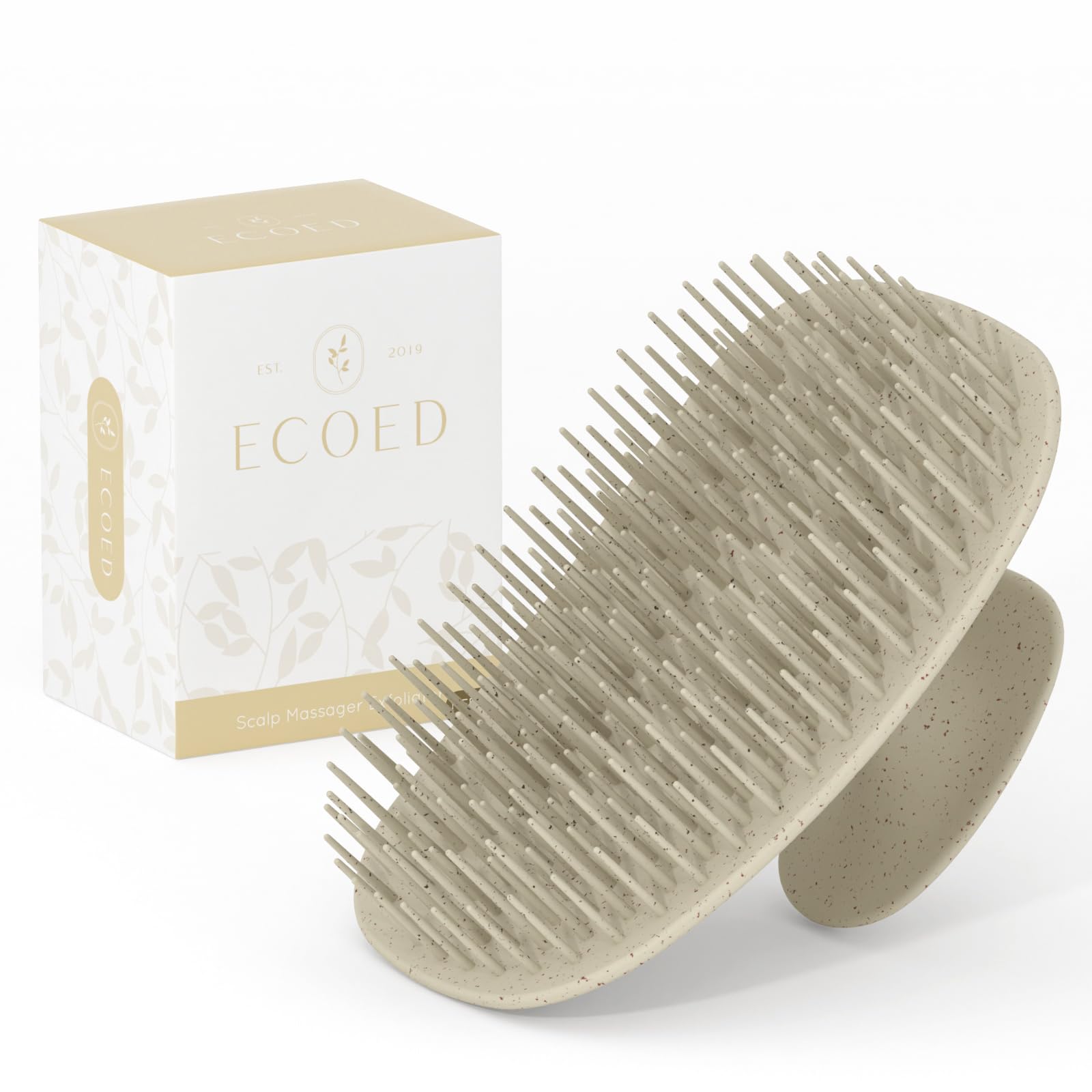 ecoed scalp massager brush delivers a soothing massage while cleansing the scalp
