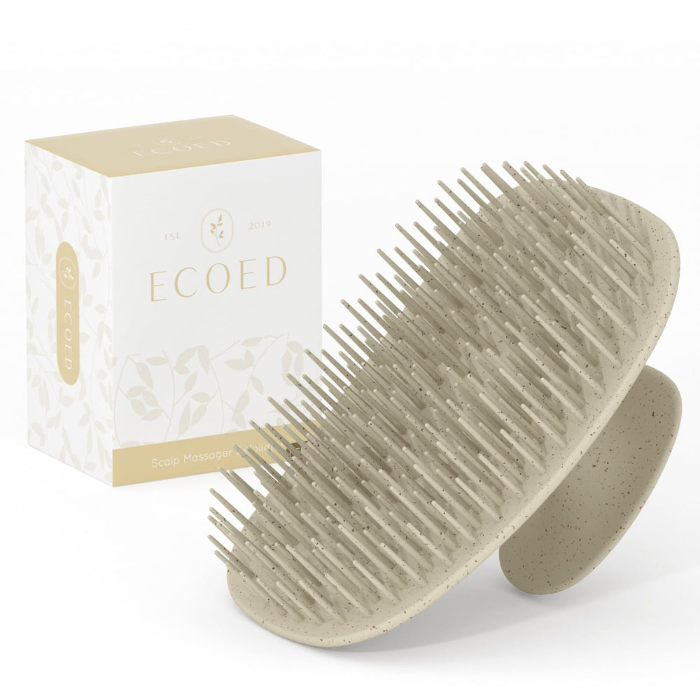 ecoed scalp massager brush delivers a soothing massage while cleansing the scalp