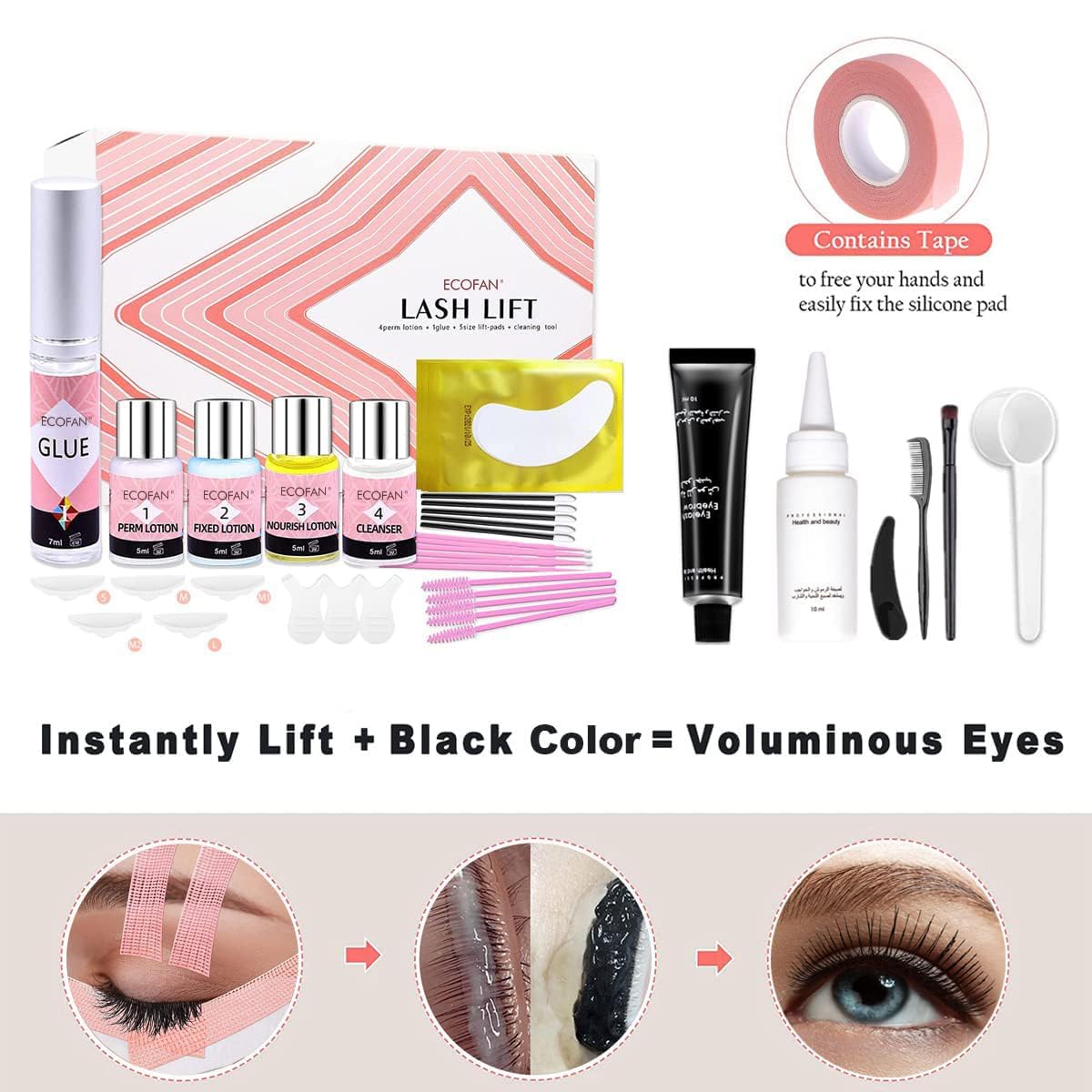 ECOFAN lift rod size S designed for short lashes