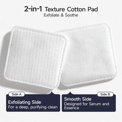 ecolook triple-layer pad reinforced edges closeup showing lint-free design.