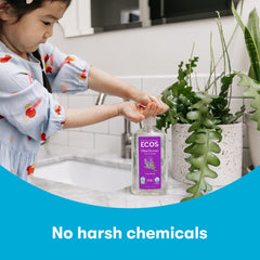 ECOS Safer Choice certified label on lavender soap packaging.