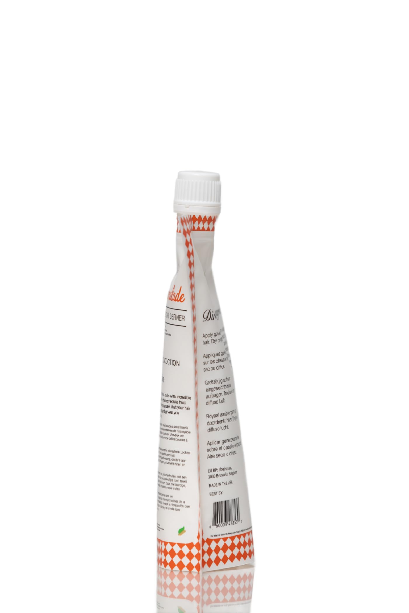 Ecoslay Orange Marmalade wash-day look showcasing versatile hold.