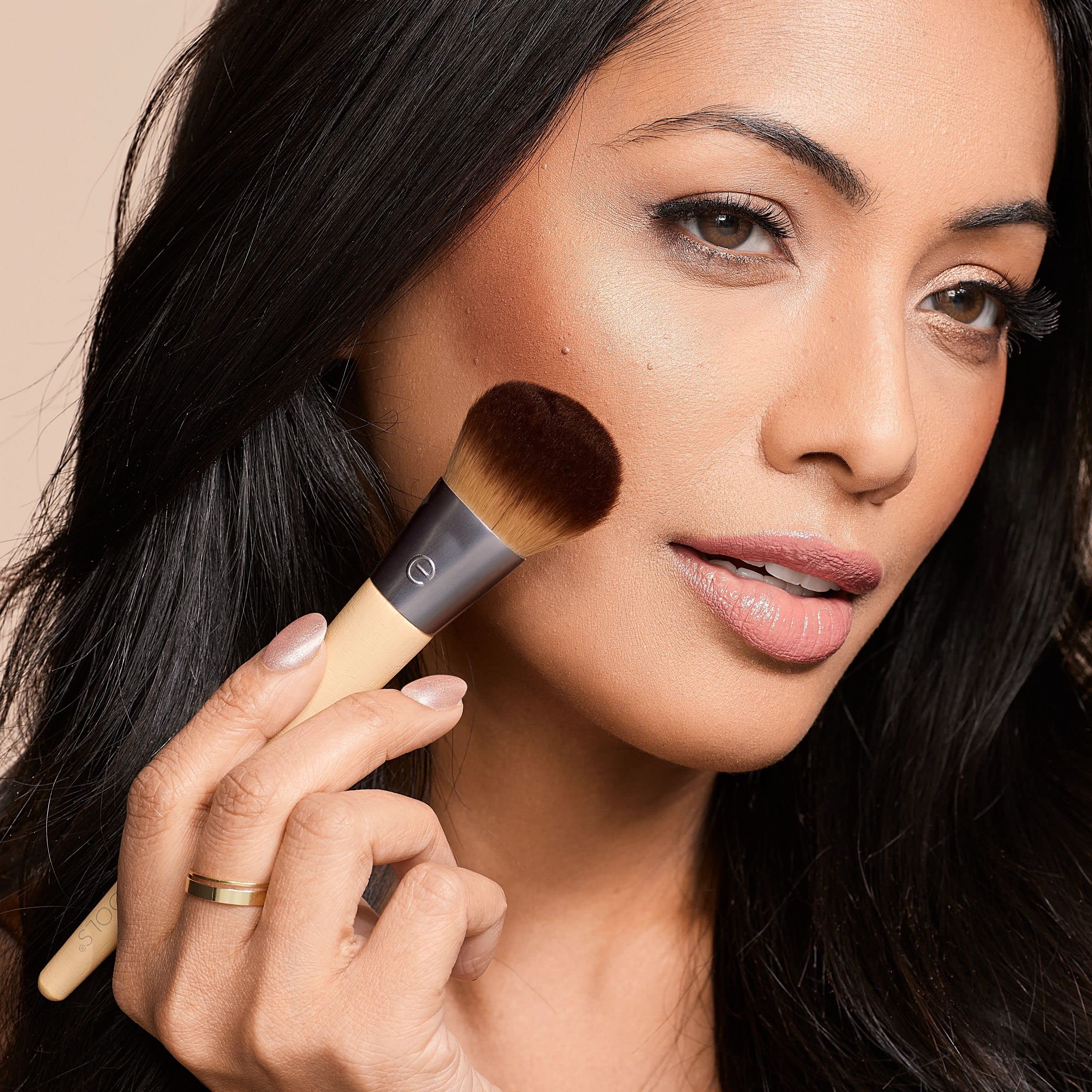EcoTools bamboo-handle brush for comfortable, sustainable application.