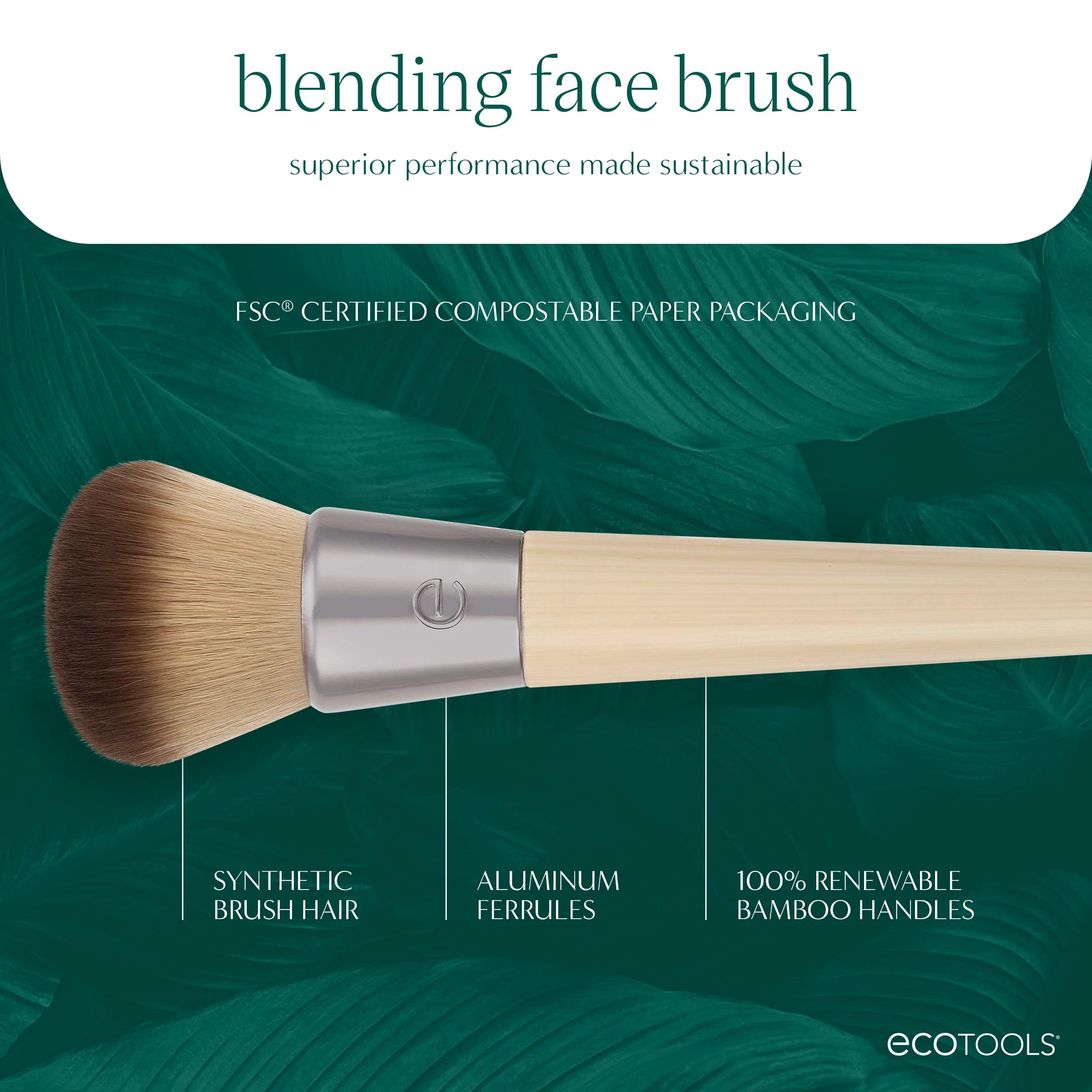 EcoTools Blending Face Brush cream foundation blending for natural finish