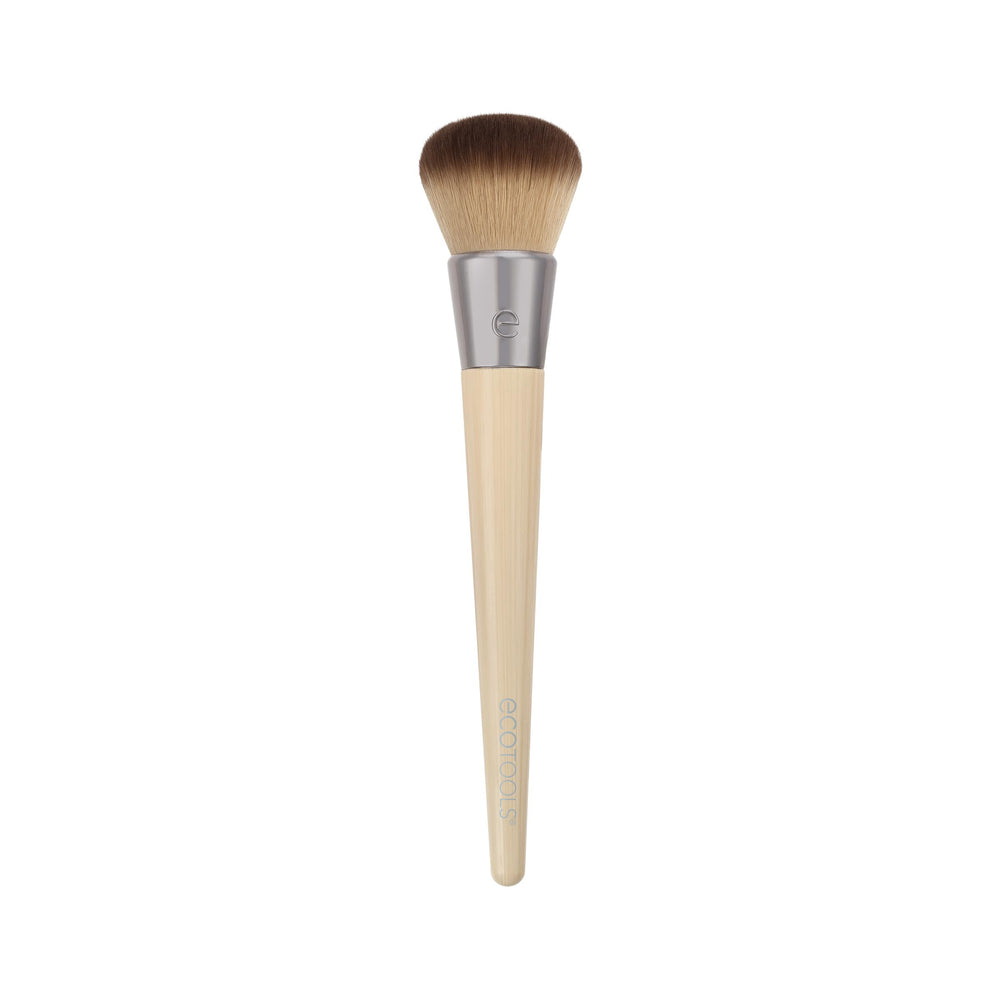 EcoTools Blending Face Brush dense bristles close-up for smooth, streak-free blending