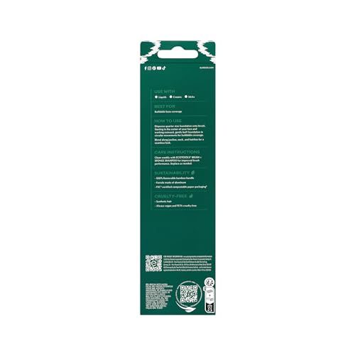 EcoTools Blending Face Brush easy cleaning with the Brush + Sponge Shampoo