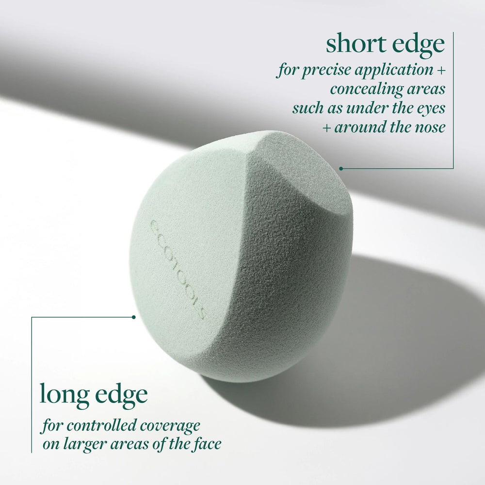 EcoTools Blurring Blender memory foam reduces absorption and product waste.