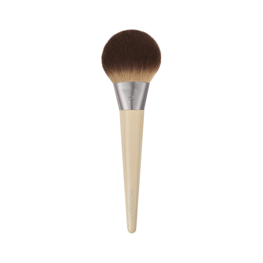 EcoTools Blurring Powder Brush fluffy bristles close-up for seamless blending
