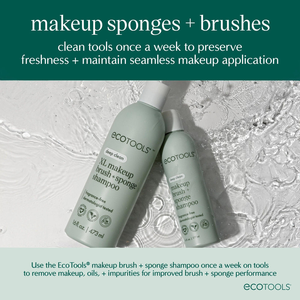 EcoTools Classic Foundation Brush helps blend along hairline and neck for seamless tone.