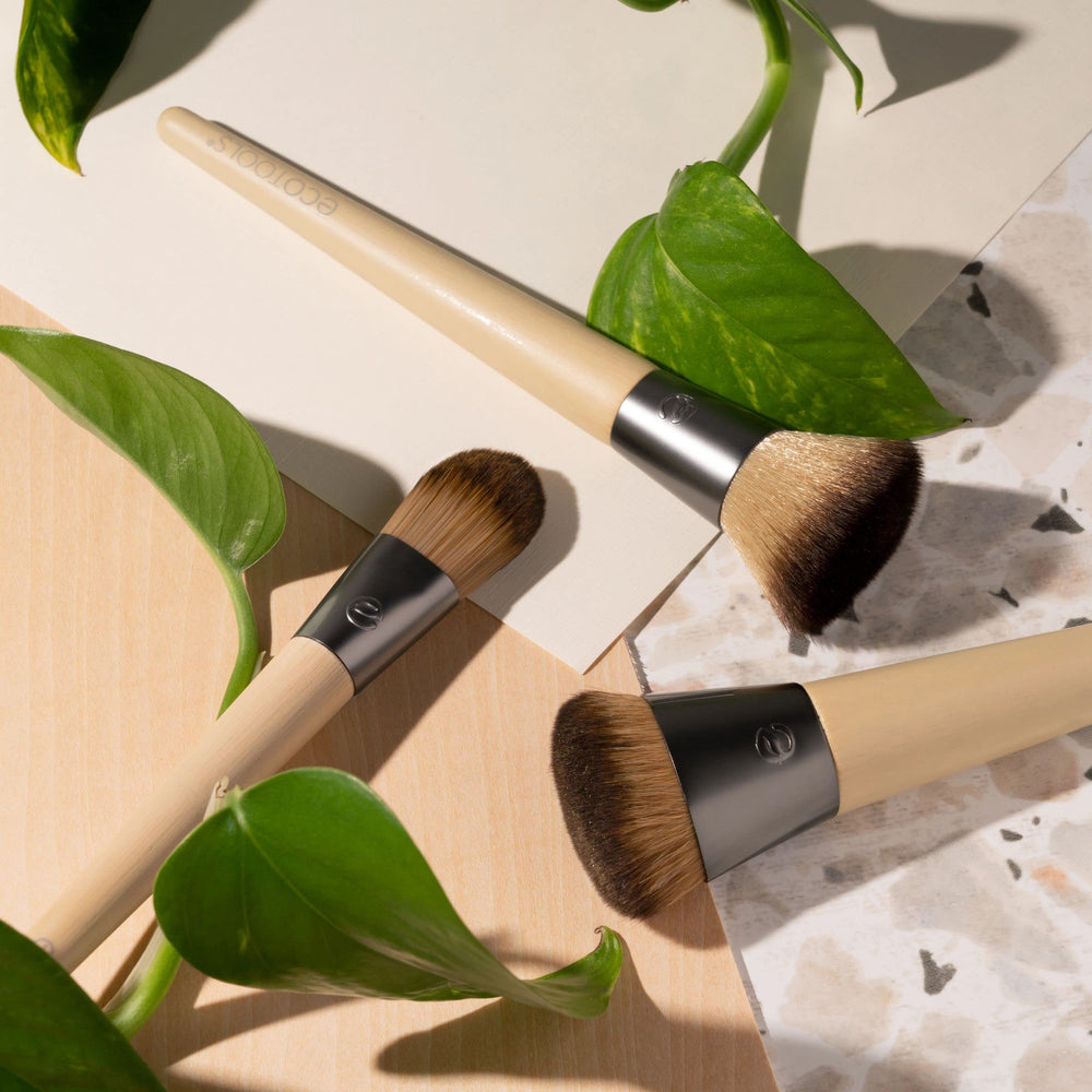 EcoTools Classic Foundation Brush blends stick foundations smoothly.