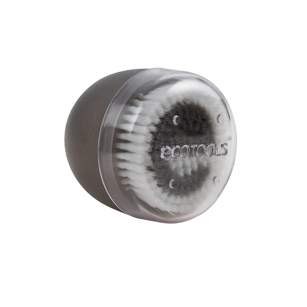 EcoTools Deep Cleansing Facial Brush bristles close-up showing soft exfoliation for skin.
