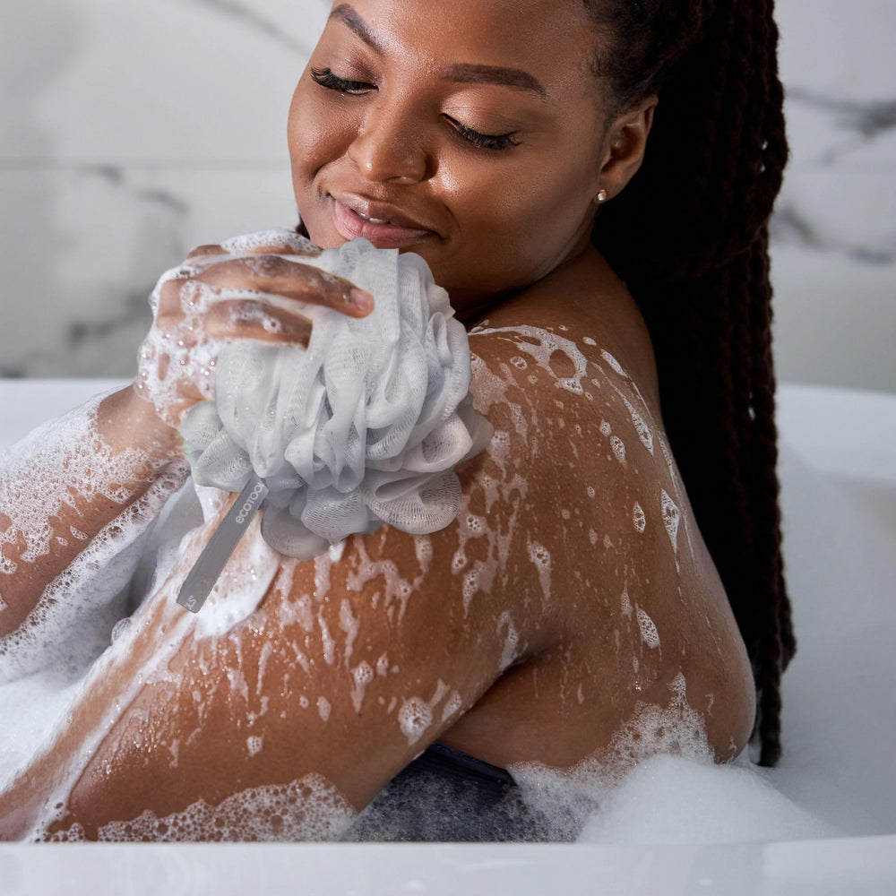 EcoTools EcoPouf 3-pack supports daily cleansing with vegan, cruelty-free design.