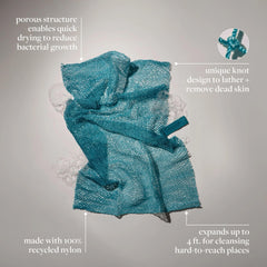 EcoTools cepillo exfoliante flexible y reutilizable para todo el cuerpo.